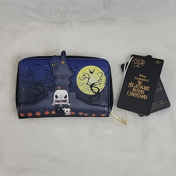 Loungefly Disney Nightmare Before Christmas Jack Skellington House Zip Wallet - Picture 2 of 8